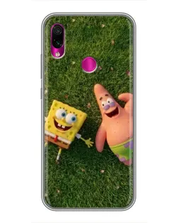 Чехол для Xiaomi Redmi Note 7 Pro с картинкой «Друзья на лужайке»