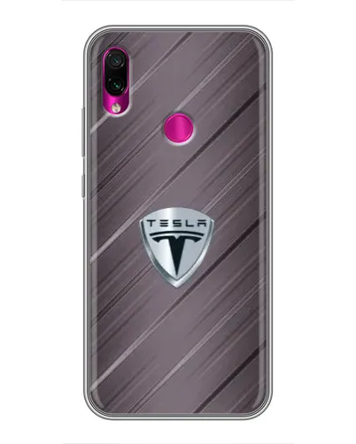 Чохол для Xiaomi Redmi Note 7 Pro з картинкою «Металева текстура Tesla» Чохол для Xiaomi Redmi Note 7 Pro з картинкою «Металева текстура Tesla»