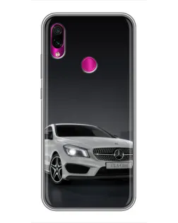 Чехол для Xiaomi Redmi Note 7 Pro с картинкой «Mercedes AMG GT Silver»