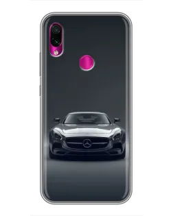 Чехол для Xiaomi Redmi Note 7 Pro с картинкой «Mercedes на черном» Чехол для Xiaomi Redmi Note 7 Pro с картинкой «Mercedes на черном»