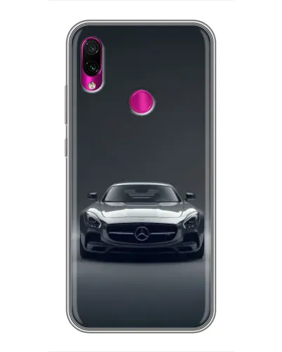 Чехол для Xiaomi Redmi Note 7 Pro с картинкой «Mercedes на черном»