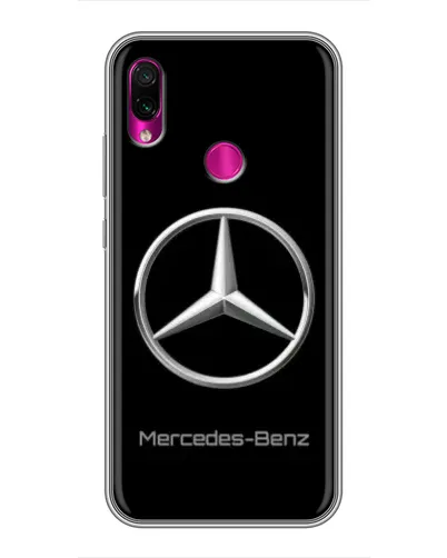 Чехол для Xiaomi Redmi Note 7 Pro с картинкой «Mercedes Silver Logo»