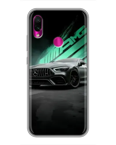 Чехол для Xiaomi Redmi Note 7 Pro с картинкой «Темный Mercedes AMG»