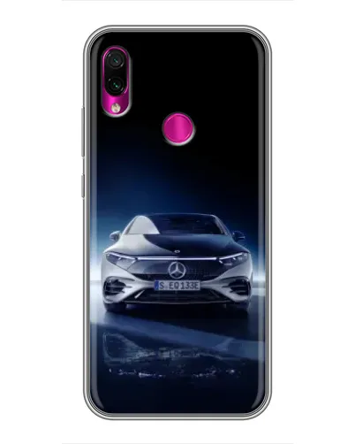 Чехол для Xiaomi Redmi Note 7 Pro с картинкой «Ночной Mercedes EQ»
