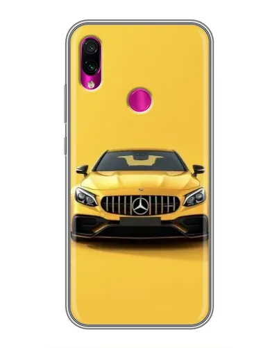 Чехол для Xiaomi Redmi Note 7 Pro с картинкой «Желтый Mercedes GT»