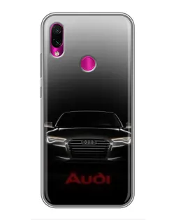 Чехол для Xiaomi Redmi Note 7 Pro с картинкой «Audi — градиентный контур» Чехол для Xiaomi Redmi Note 7 Pro с картинкой «Audi — градиентный контур»