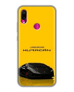 Чохол для Xiaomi Redmi Note 7 Pro з картинкою «Lamborghini Huracan чорний»