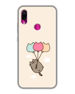 Чехол для Xiaomi Redmi Note 7 Pro с картинкой «Пушин на шариках»