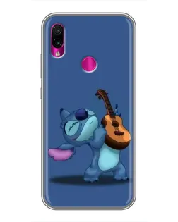 Чехол для Xiaomi Redmi Note 7 Pro с картинкой «Стич с укулеле»