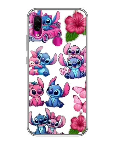 Чехол для Xiaomi Redmi Note 7 Pro с картинкой «Стикеры Stitch и Angel» Чехол для Xiaomi Redmi Note 7 Pro с картинкой «Стикеры Stitch и Angel»