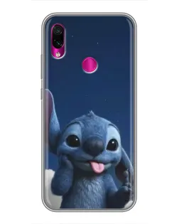 Чехол для Xiaomi Redmi Note 7 Pro с картинкой «Стич в облаках»