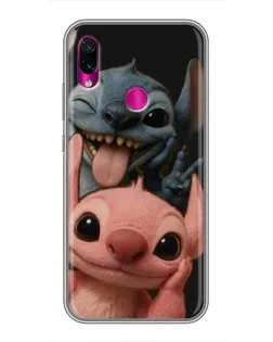 Чехол для Xiaomi Redmi Note 7 Pro с картинкой «Стич и Ангел»