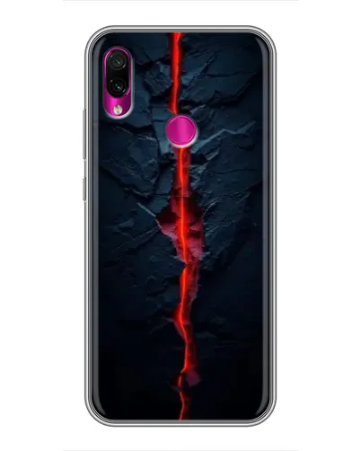 Чохол для Xiaomi Redmi Note 7 Pro з картинкою «Червона лавова тріщина»