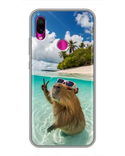 Чехол для Xiaomi Redmi Note 7 Pro с картинкой «Капибара на море» Чехол для Xiaomi Redmi Note 7 Pro с картинкой «Капибара на море»