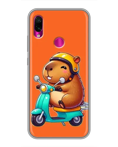 Чехол для Xiaomi Redmi Note 7 Pro с картинкой «Капибара на скутере» Чехол для Xiaomi Redmi Note 7 Pro с картинкой «Капибара на скутере»