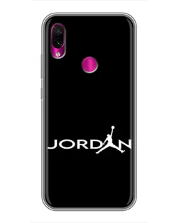 Чохол для Xiaomi Redmi Note 7 з картинкою «Jordan White Logo»
