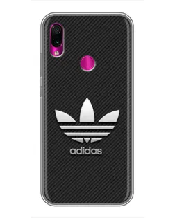 Чохол для Xiaomi Redmi Note 7 з картинкою «Adidas Карбонова текстура»