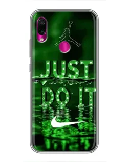 Чохол для Xiaomi Redmi Note 7 з картинкою «Зелений неоновий Nike»