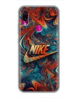 Чохол для Xiaomi Redmi Note 7 з картинкою «Nike в абстракції»