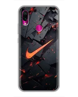 Чохол для Xiaomi Redmi Note 7 з картинкою «Nike — ефект розломів»