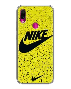 Чохол для Xiaomi Redmi Note 7 з картинкою «Жовтий текстурний Nike»