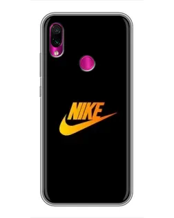 Чехол для Xiaomi Redmi Note 7 с картинкой «Золотой логотип Nike»