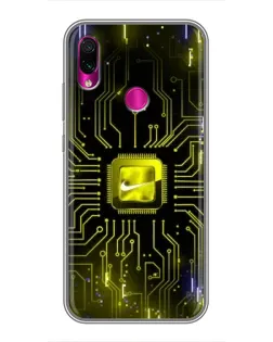 Чохол для Xiaomi Redmi Note 7 з картинкою «Nike — золота іскра»