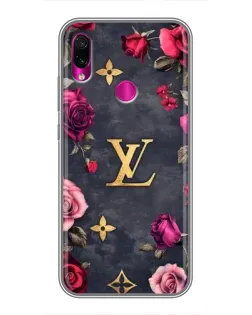 Чохол для Xiaomi Redmi Note 7 з картинкою «Квітковий Louis Vuitton»