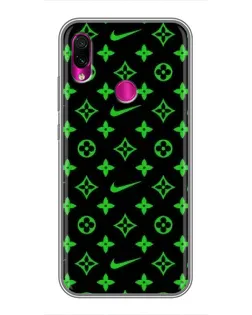 Чохол для Xiaomi Redmi Note 7 з картинкою «Неоновий принт LV»
