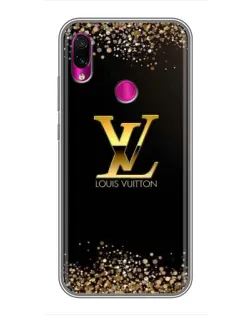 Чохол для Xiaomi Redmi Note 7 з картинкою «LV — золоті іскри»