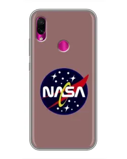 Чохол для Xiaomi Redmi Note 7 з картинкою «NASA — ретро космос»