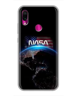 Чохол для Xiaomi Redmi Note 7 з картинкою «Земля з космосу NASA»