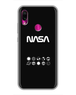 Чохол для Xiaomi Redmi Note 7 з картинкою «NASA — технічний принт»