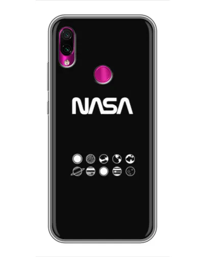 Чохол для Xiaomi Redmi Note 7 з картинкою «NASA — технічний принт» Чохол для Xiaomi Redmi Note 7 з картинкою «NASA — технічний принт»