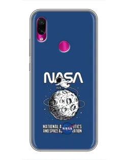 Чохол для Xiaomi Redmi Note 7 з картинкою «NASA — місячна місія»