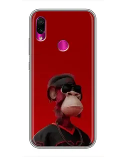 Чохол для Xiaomi Redmi Note 7 з картинкою «Bored Ape в червоному» Чохол для Xiaomi Redmi Note 7 з картинкою «Bored Ape в червоному»
