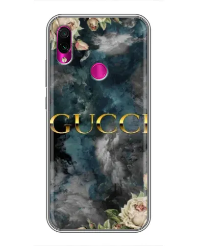 Чехол для Xiaomi Redmi Note 7 с картинкой «Абстрактные цветы Gucci»