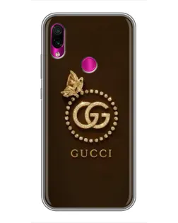 Чохол для Xiaomi Redmi Note 7 з картинкою «Gucci — золотий метелик»