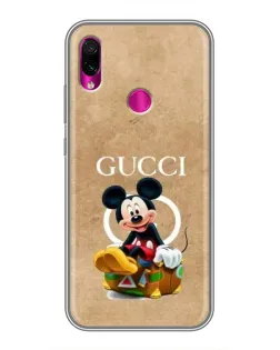 Чохол для Xiaomi Redmi Note 7 з картинкою «Міккі Маус Gucci — крафт»