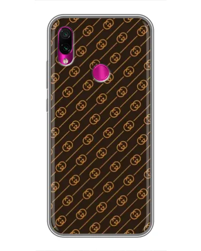 Чохол для Xiaomi Redmi Note 7 з картинкою «Gucci — золоті діагоналі» Чохол для Xiaomi Redmi Note 7 з картинкою «Gucci — золоті діагоналі»