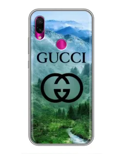 Чохол для Xiaomi Redmi Note 7 з картинкою «Gucci — гірський пейзаж»