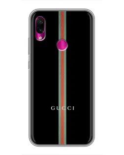 Чехол для Xiaomi Redmi Note 7 с картинкой «Gucci — строгая линия»