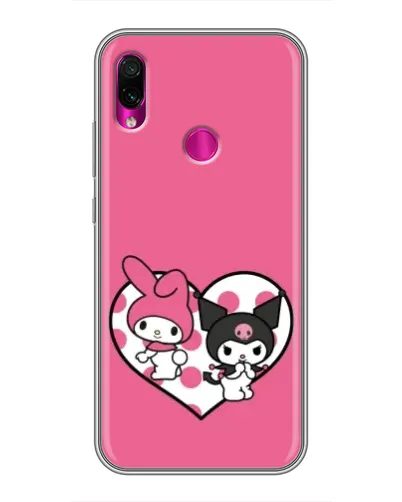 Чохол для Xiaomi Redmi Note 7 з картинкою «Kuromi та My Melody»