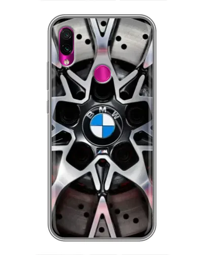 Чехол для Xiaomi Redmi Note 7 с картинкой «BMW — деталь диска»