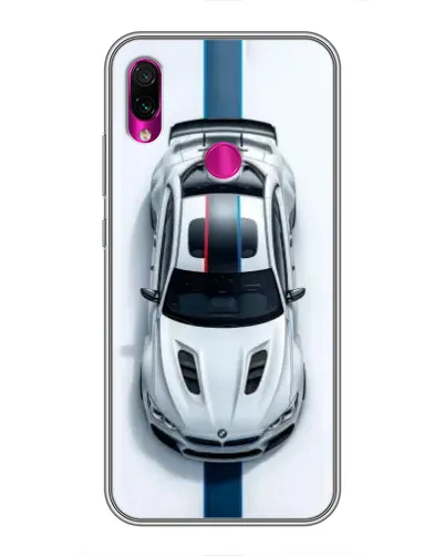 Чехол для Xiaomi Redmi Note 7 с картинкой «Вид сверху — BMW M»