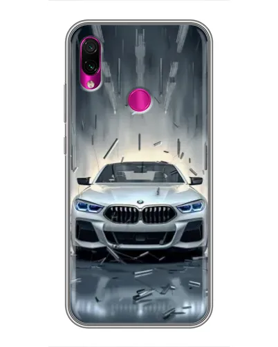 Чехол для Xiaomi Redmi Note 7 с картинкой «BMW в свете фар»