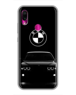 Чехол для Xiaomi Redmi Note 7 с картинкой «BMW — взгляд из темноты»