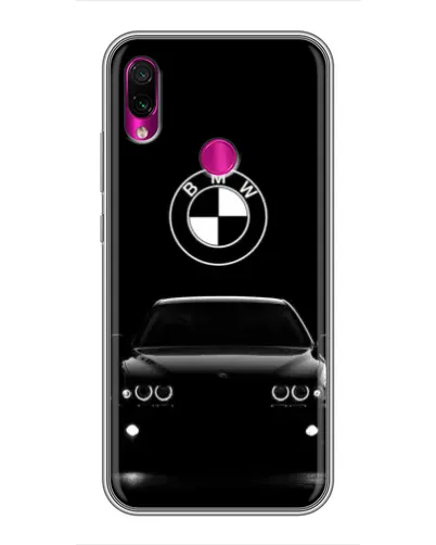 Чехол для Xiaomi Redmi Note 7 с картинкой «BMW — взгляд из темноты»
