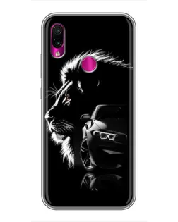 Чехол для Xiaomi Redmi Note 7 с картинкой «BMW и лев»
