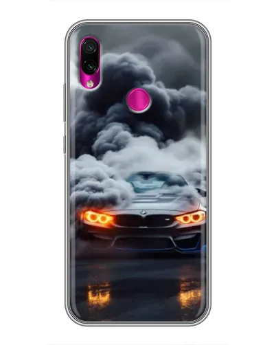 Чехол для Xiaomi Redmi Note 7 с картинкой «BMW в дыму»